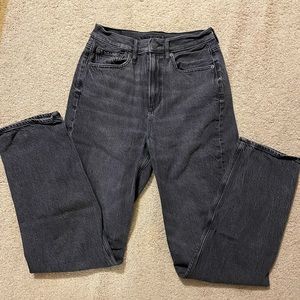 American Eagle High Rise 4L Black Washed Jeans